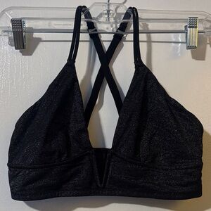 Auden Shimmering Black Bralette